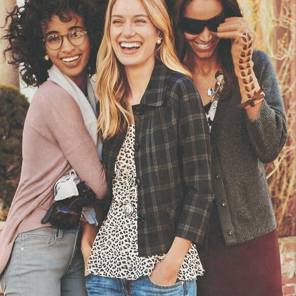 CAbi Connery Jacket Plaid Size Med - Picture 2 of 10